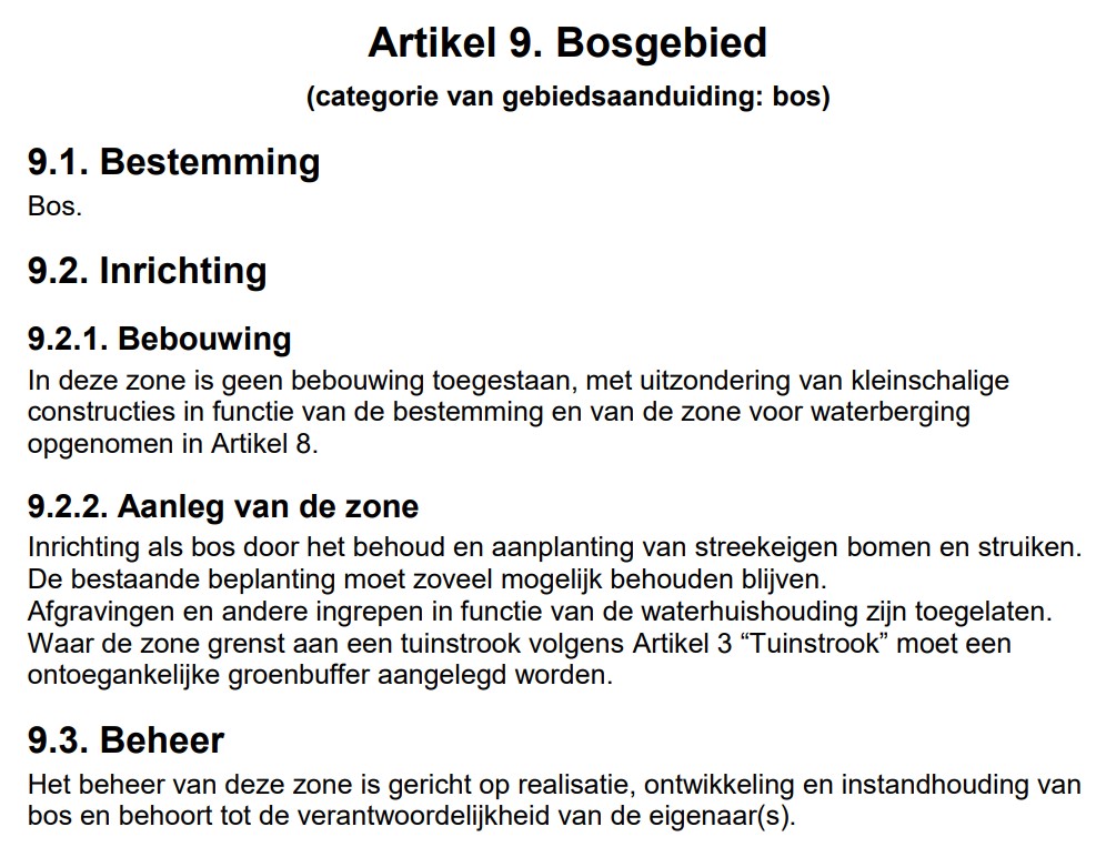RUP Groenlaar tekst